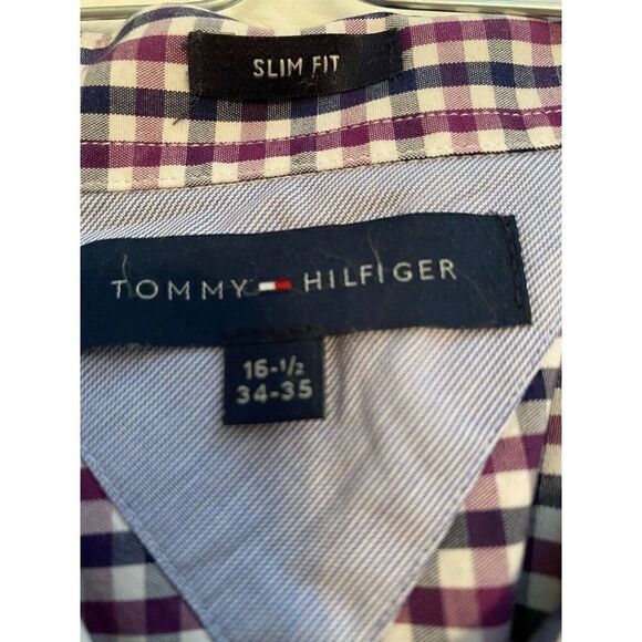 Tommy Hilfiger Mens 16 1/2 Long Sleeve Shirt 34-35 - Picture 2 of 6